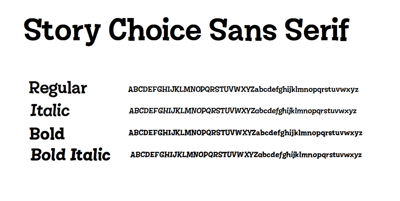 Story Choice Sans Serif