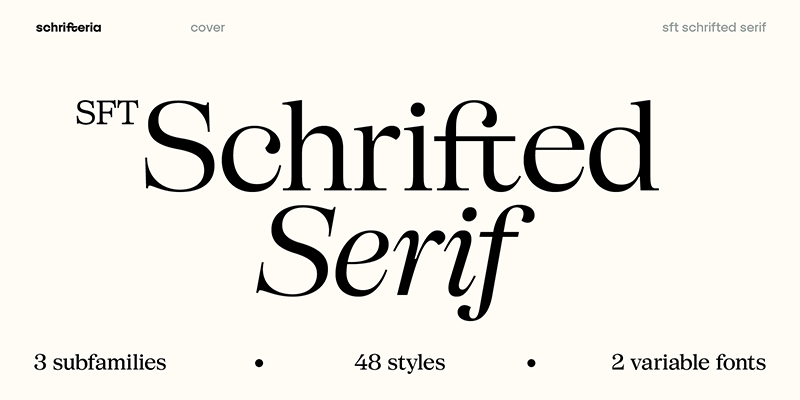 SFT Schrifted Serif TRIAL D D Black