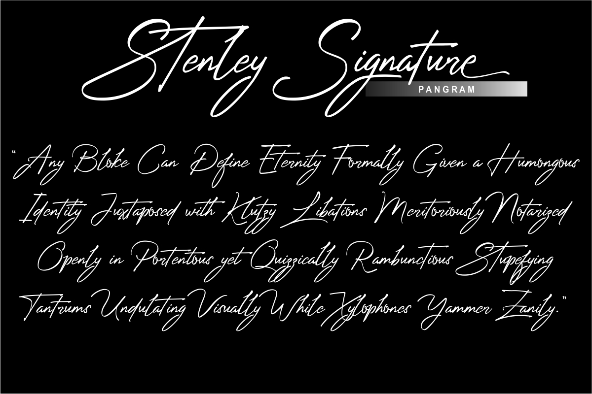 stenley signature
