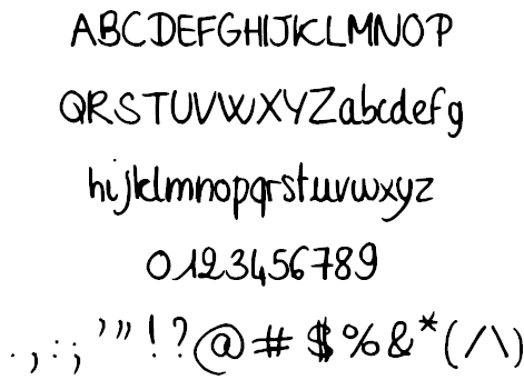 Sophie Windows font - free for Personal