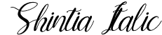 Shintia Italic