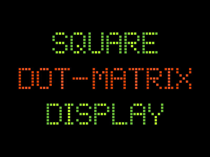 Square Dot-Matrix