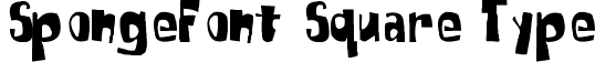 SpongeFont Square Type