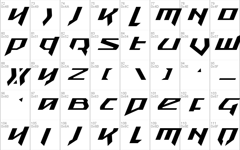 Snubfighter Expanded Italic