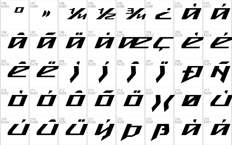 Snubfighter Expanded Italic