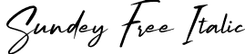 Sundey Free Italic