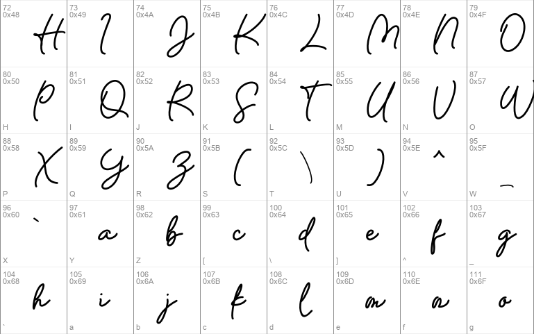 Serenade Windows font - free for Personal