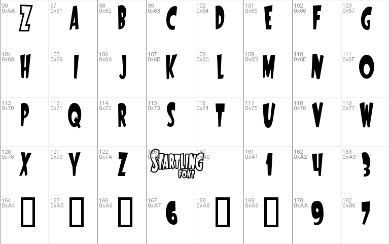 StartlingFont