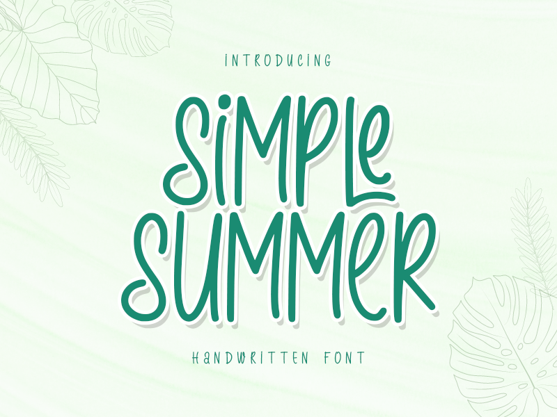 Simple Summer - Personal Use