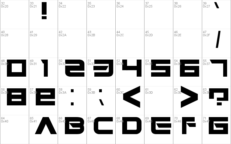 Space Station 77 Font Windows font - free for Personal