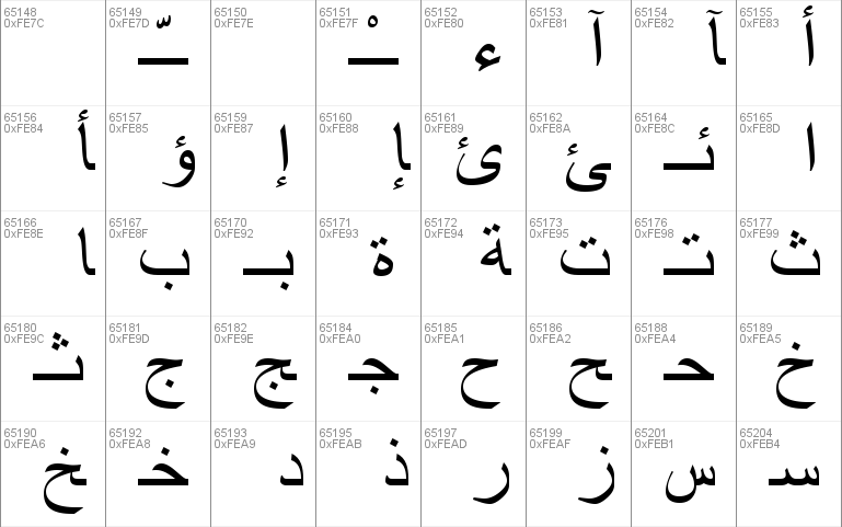 Download Simplified Arabic Font