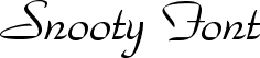 Snooty Font