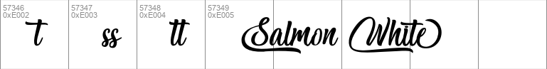 Salmon White design