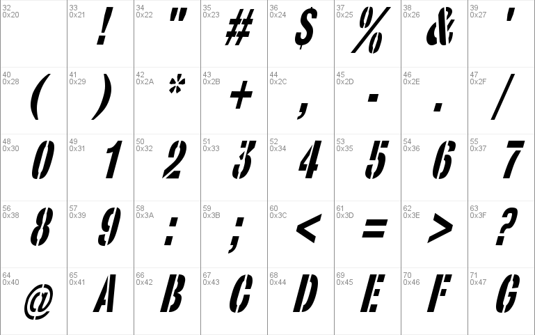 StencilSans Condensed