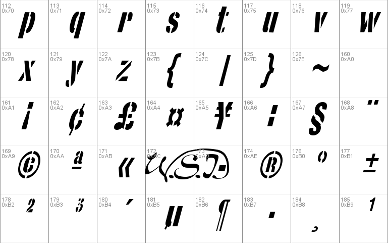 StencilSans Condensed