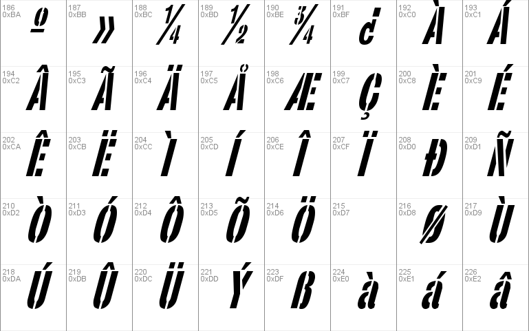 StencilSans Condensed