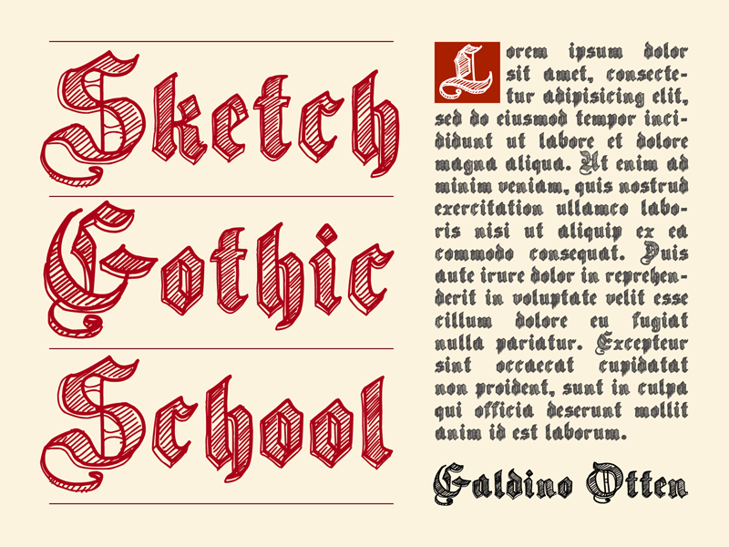 Sketch Gothic School