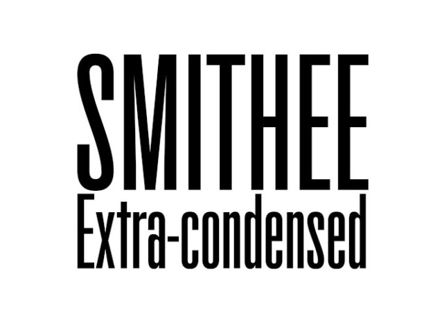 Smithee Extra Condensed TRIAL Black