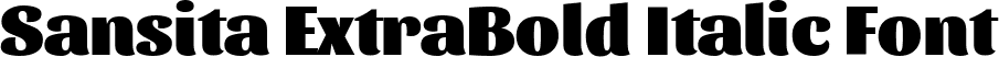 Sansita ExtraBold Italic Font