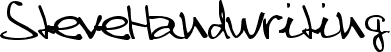 SteveHandwriting Windows font - free for Personal