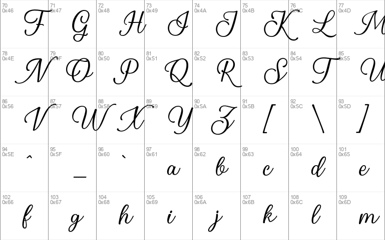 Swallow Script Windows font - free for Personal