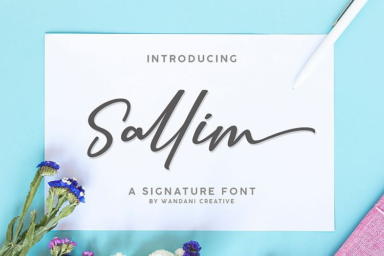 Sallim Signature italic