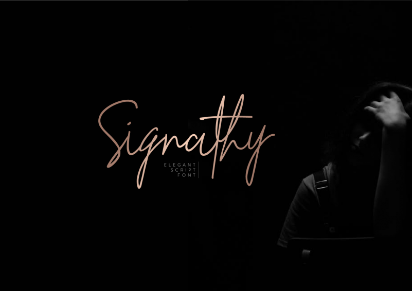 Signathy Script Font