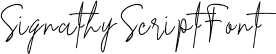 Signathy Script Font