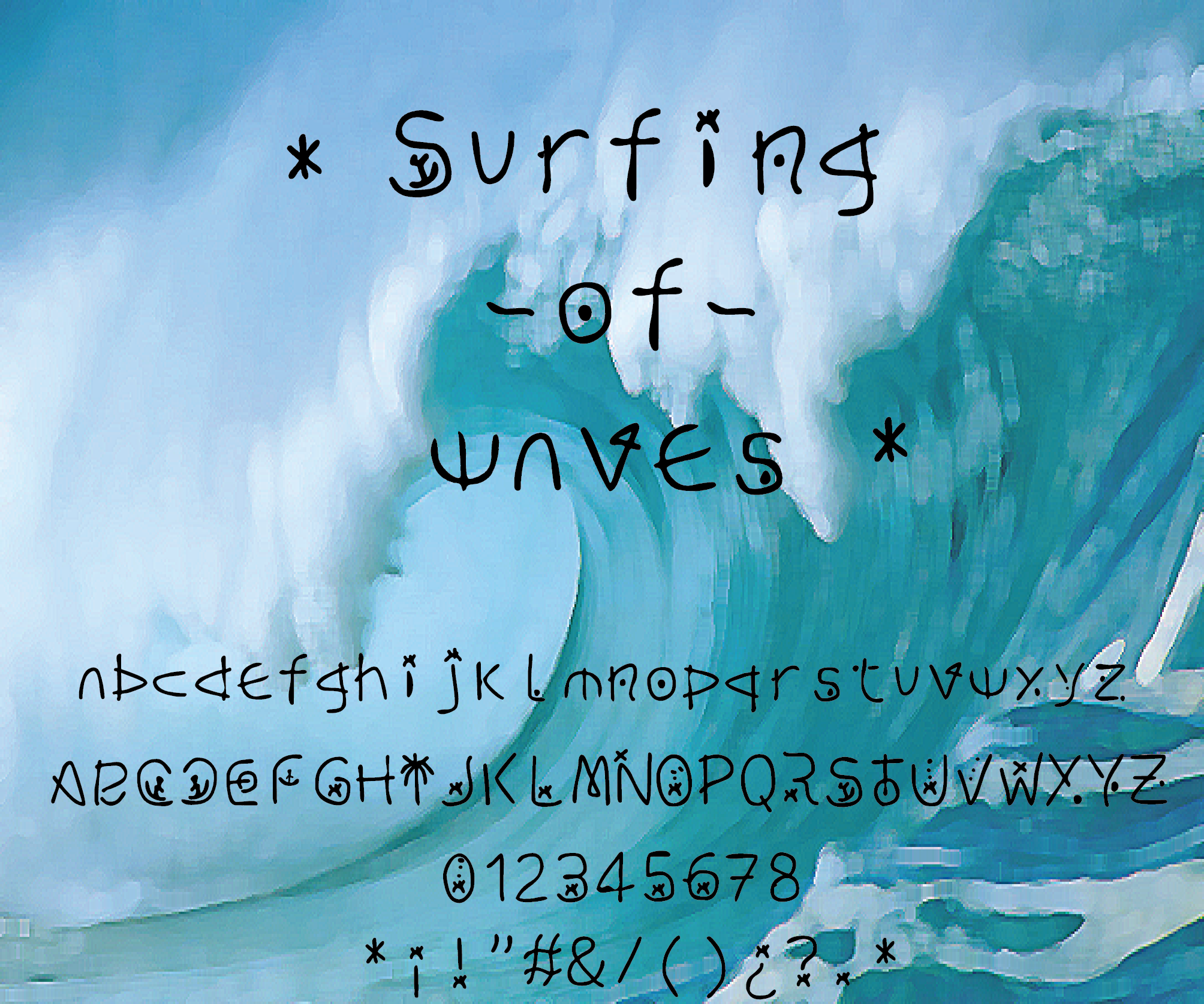 Surfing  of waves