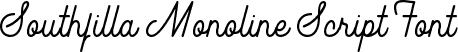 Southfilla Monoline Script Font
