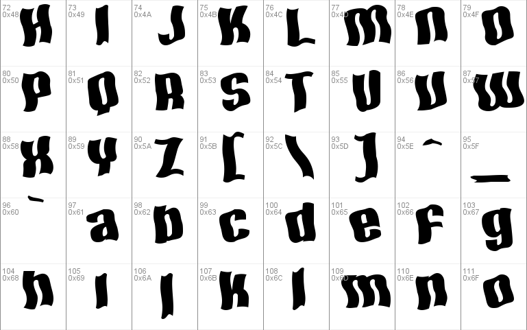 SF Hallucination Extreme Windows font - free for Personal