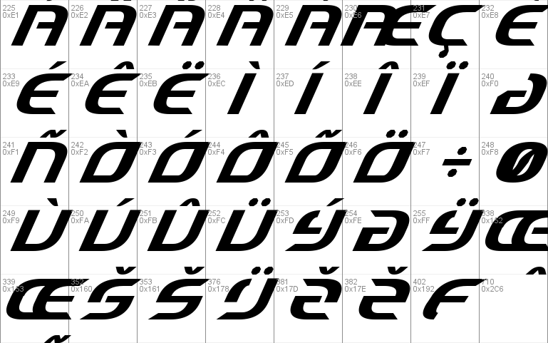 Starfighter Cadet Italic