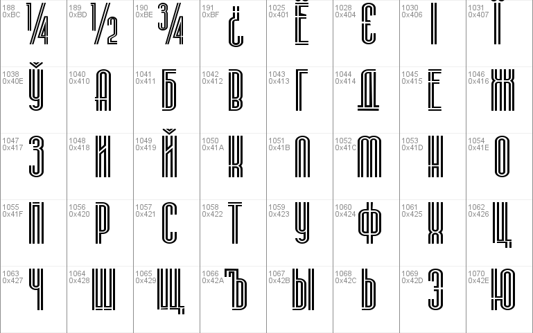 Stereovolna Font