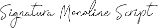 Signatura Monoline Script