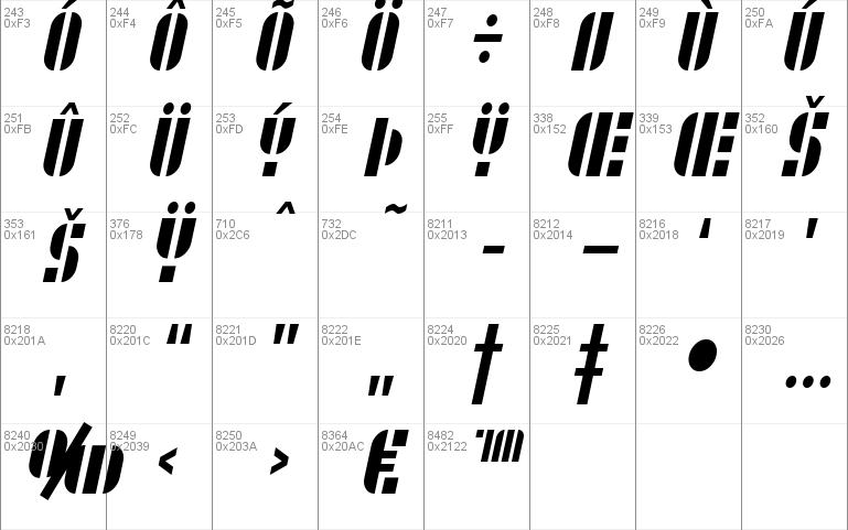 SF RetroSplice SC Condensed