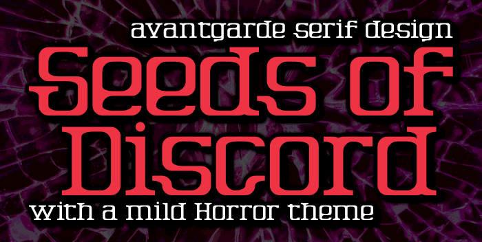 Seeds Of Discord Font Free For Personal