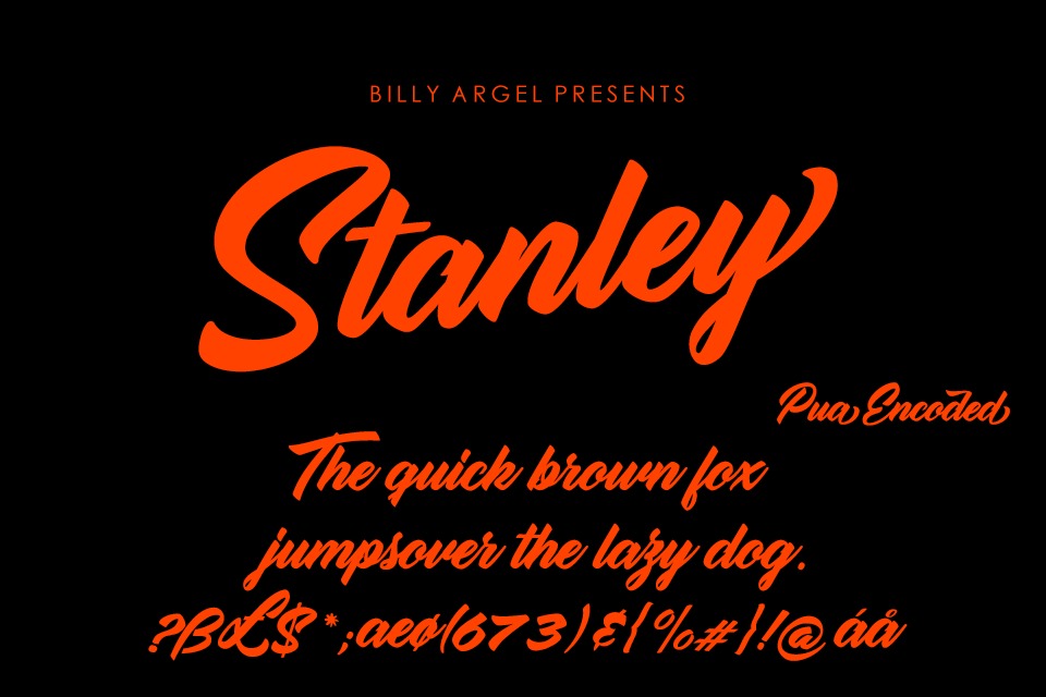 Stanley Personal Use Windows font - free for Personal