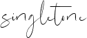 singletone handwritten