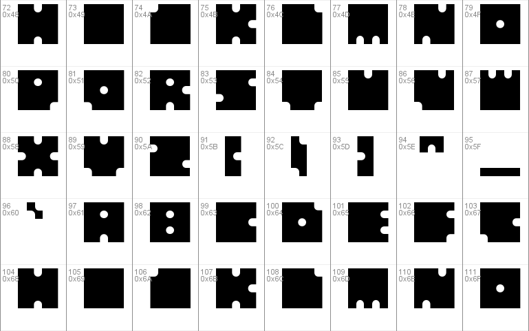 Squares Circles Windows font - free for Personal | Commercial