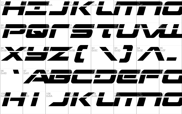 Strikelord Laser Italic