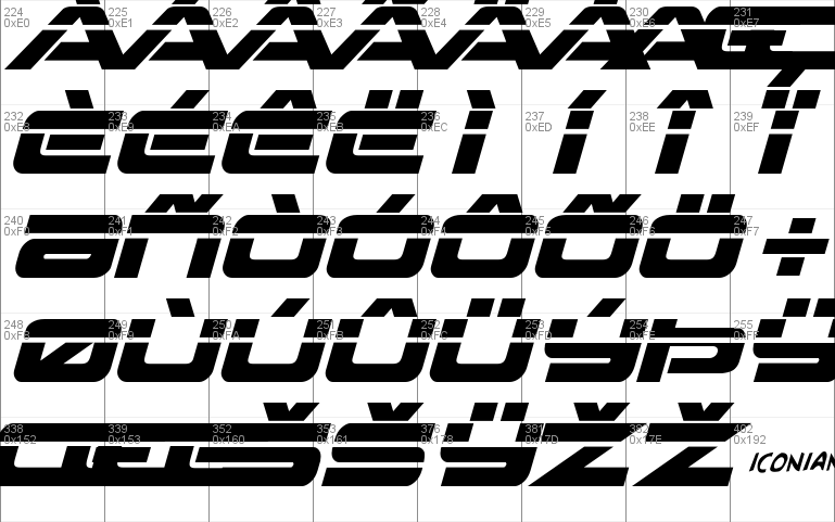 Strikelord Laser Italic