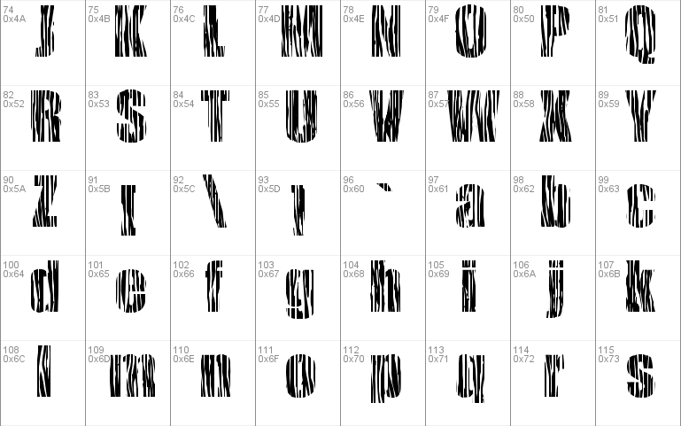 Safari Zebra Windows font - free for Personal | Commercial
