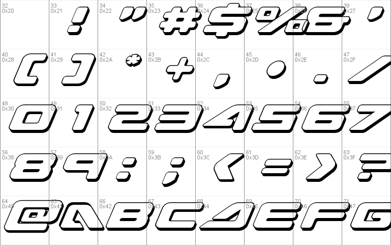 Sea-Dog 3D Italic