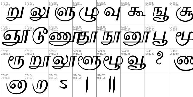 Swaminatha Windows Font - Free For Personal 