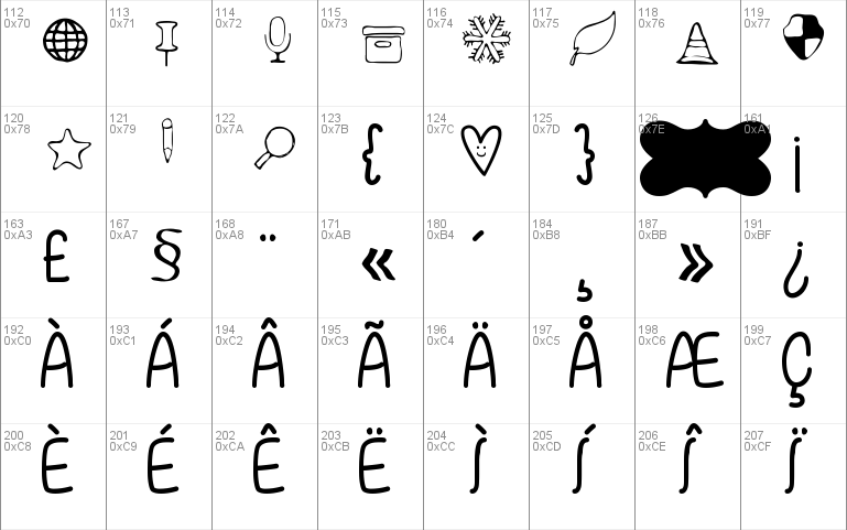 Symbols Font 2