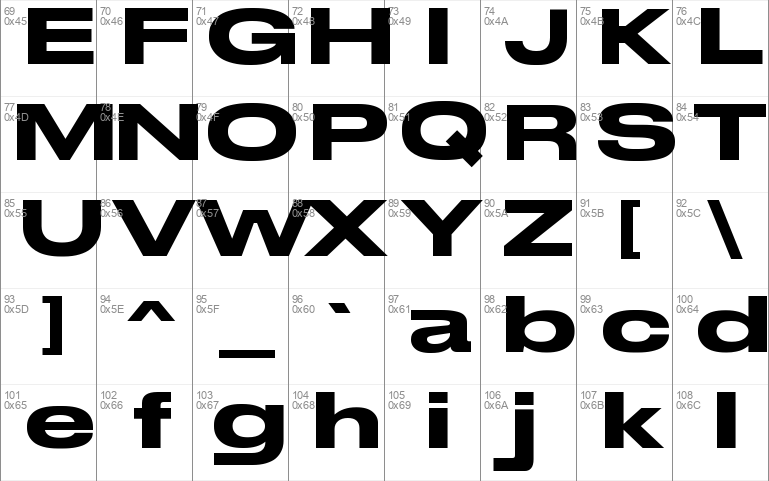 Stretch Pro Windows font - free for Personal