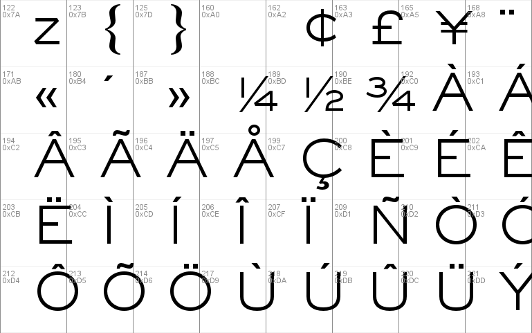 sackers gothic light font