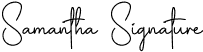 Samantha Signature