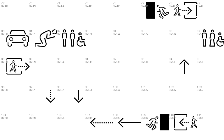 Siruca Pictograms