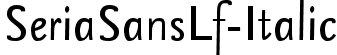 SeriaSansLf-Italic